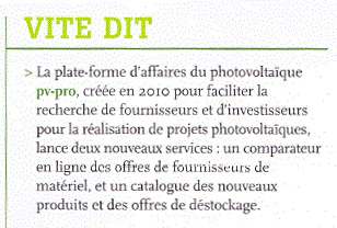 Le journal du photovoltaïque [Mai 2011]
