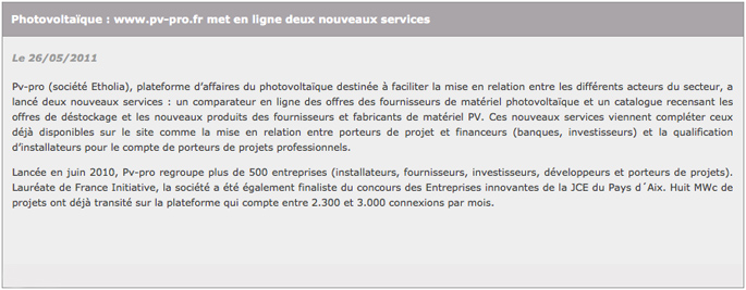 Entreprises Aix [Mai 2011]